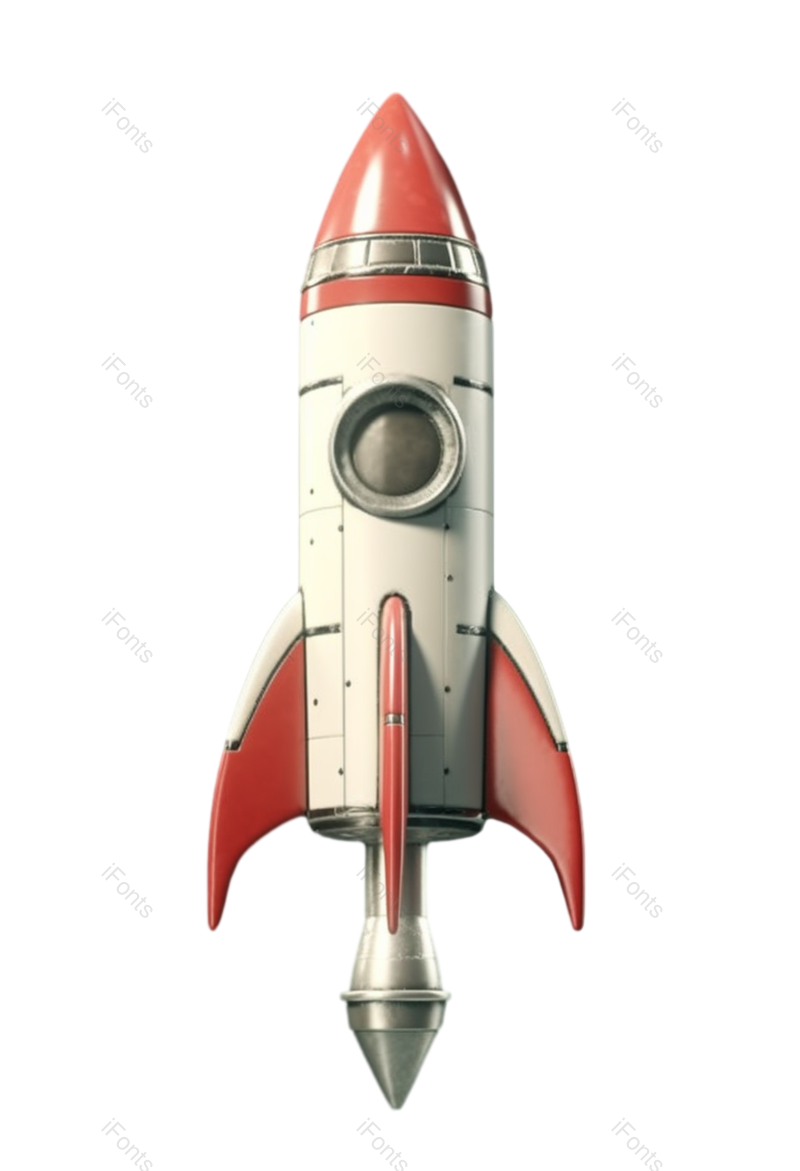 卡通图片,摄影元素,火箭PNG,白色免抠素材